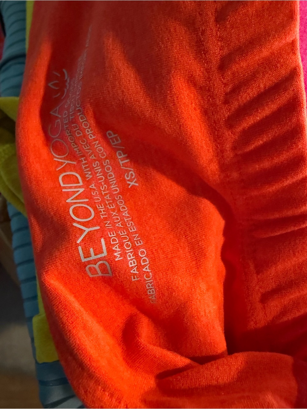 Beyond Yoga Vitality Spacedye Tank Top Pink Orange Women’s Size XS - Picture 6 of 6